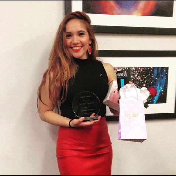 Zara Basics Red Pleather Midi Skirt - Picture 3 of 3